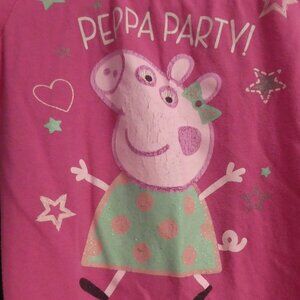 PEPPA PIG | size 5 / 6 | Pink Short Sleeve Polka Dot Peppa Party! Dress